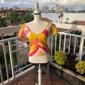 Emilio Pucci Vneck Tee Shirt